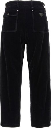 Prada Velvet Trousers - Black