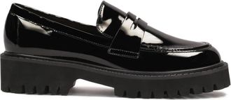 Kazar Gelakte schoenen met track zool. Dit product valt groot uit. - Dames - Loafers - Zwart - 35 EU - Leer - Schoenen