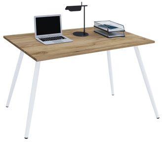 VCM Vcm - Mesa De Escritorio Mesa De Oficina Scandanivischer Retro Look Salia 138x50 Cm (roble De Miel)