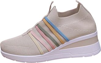 Generic Large Size Womens Casual Slip On Sports Sneakers Featuring Breathable Heel Design for All Day Comfort Go Walk Women UK Womens Trainers Sport Shoes