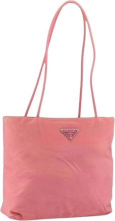 Prada Pre-owned Shoulder Bags, female, Pink, Size: ONE SIZE Pre-owned Vintage Shoulder Bag