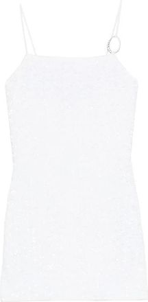 Os&eacute;ree Mini-jurk met pailletten - Dames - Feestkleedjes - Wit - S - Pailletten - Kleedjes