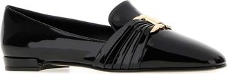 Ferragamo Womens Black Leather Lumie Loafers Neroneronero Mocassini