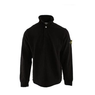 Stone Island Zip-through Sweatshirt - Heren - Vesten met rits - Zwart - S - Katoen - Hoodies & sweatvesten
