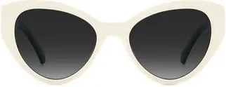 Kate Spade New York paisleigh 55mm gradient cat eye sunglasses in White/Grey Shaded New at Nordstrom Rack
