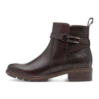 Tamaris Tronchetto in Pelle - - Shoes - Donna - Marrone - 38 EU