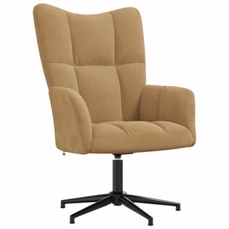 vidaXL Sedia Relax Marrone In Velluto Vidaxl