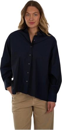 Closed Overhemden, Dames, Blauw, S, Wol, Blouses & Shirts