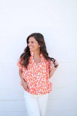 Entro Hazel Bubble Blouse In Multi
