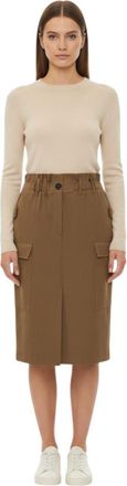 Iro Brown Knee Length Skirt