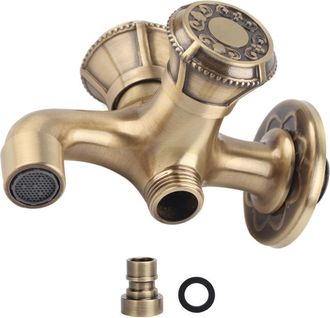 OEM Grifo De Agua Mural De Lat&oacute;n Resistente A La Corrosi&oacute;n, Superficie Lisa, Rosca G1/2 Para Lavadora, Rociador De Lavado De Coches, Uso Dom&eacute;stico, Acabad