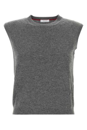 Ferragamo Grijs Stretch Kasjmier Blend Vest