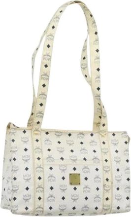 MCM Pre-owned Tote Bag - Dames - Vintage Shopper - Wit - ONE Size - Vintage