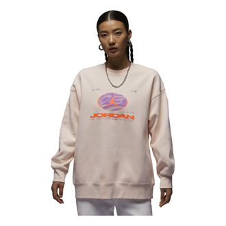 Nike Jordan (WMNS) Air Jordan Fearless Fleece Sweatshirt Asia Sizing Orange Pink FV4021-823