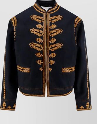 Isabel Marant cotton embroidered single-breasted jacket
