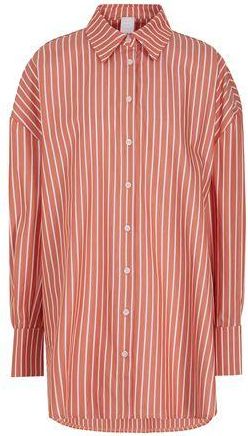 8 by YOOX PRINTED COTTON OVERSIZE BOYFRIEND SHIRT