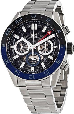 Tag Heuer Carrera Chronograph Automatic Batman Bezel Mens Watch CBG2A1Z.BA0658