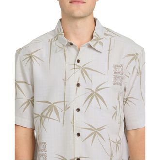 Quiksilver Bamb Bay WM SS Short Sleeve Shirt in Silver Birch at Nordstrom, Size Xx-Large