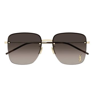 Saint Laurent Sunglasses, unisex, Yellow, Size: 58 MM SL 312 M Half-frame Sunglasses