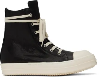 Rick Owens/ヘキサデニムハイトップスニーカー Hexa denim high-top sneakers in black - Rick Owens | Mytheresa