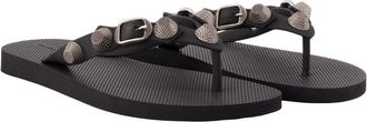 Balenciaga Womens Cagole Sandals - Balenciaga Recycled Tpu Black Other Shoes Flat-Shoes
