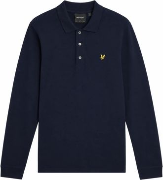 Lyle & Scott Lange Mouwen Poloshirt - Heren - Polos - Blauw - XL - Katoen - Tops