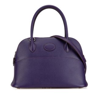 Herm&egrave;s Purple Epsom Bolide 27