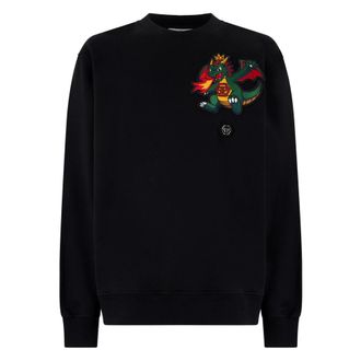 Philipp Plein Felpa Ls Dragon - - Sweatshirts & Hoodies - Uomo - Nero - M