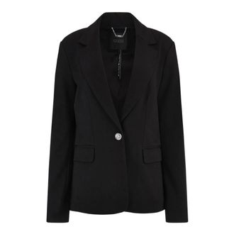 Guess Blazers, female, Black, Size: L Slim Jacket