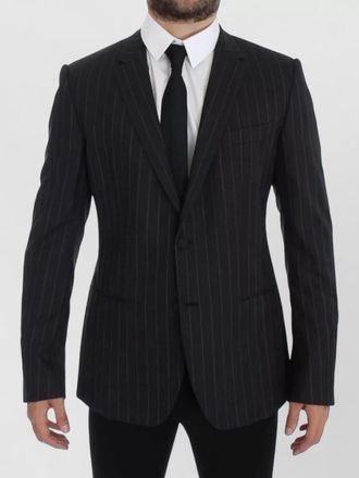Dolce & Gabbana striped slim-fit wool blazer