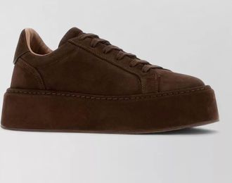 Casadei suede leather low-top sneakers