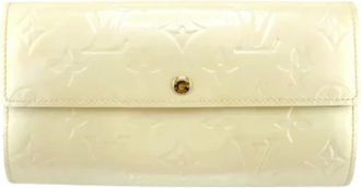 Louis Vuitton Pre-owned Wallets, female, Beige, Size: ONE SIZE Pre-owned Canvas Wallet