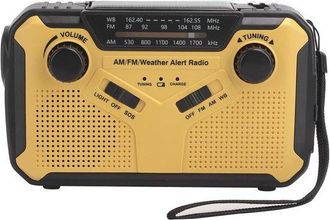No Brand Radio Di Emergenza - Radio Di Emergenza - Radio Di Emergenza Portatile - Radio Portatile Solare Da 2500 Mah, Radio Meteo Am/fm, Torcia A Led Luminosa,