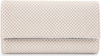 Kurt Geiger Womens Tilly Pearl Clutch Bag - White Fabric - One Size