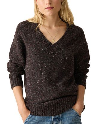 Faherty Driftwood Donegal Wool-Blend Sweater