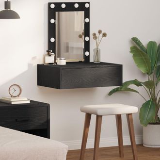 vidaXL Tavolo da Trucco Nero 60 x 40 x 70 cm Legno multistrato - Vidaxl