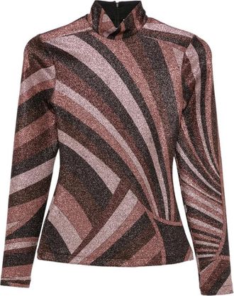 Pucci Iride-print Glitter-effect Top