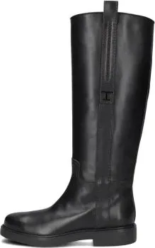 Tod's Schoenen, Dames, Zwart, 36 EU, Leer, Dames Laarzen Led Laars