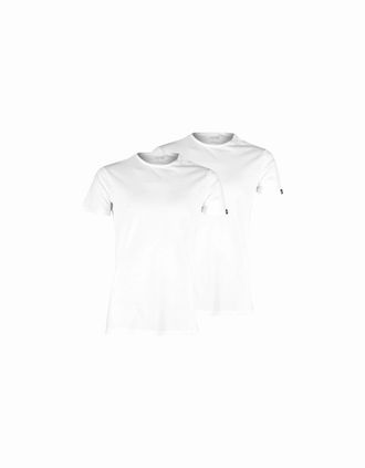 Puma Mens 2-Pack Crew-Neck T-Shirts, White - White/White - Size: 40