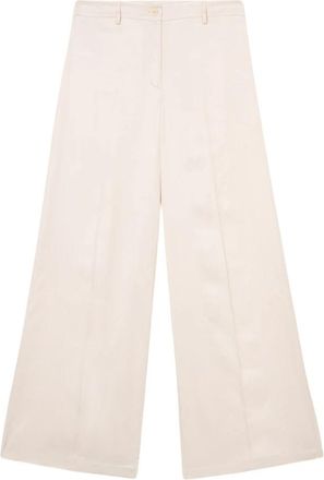 Oltre Satin palazzo broek - Dames - Wijde Broeken - Roze - M - Broeken