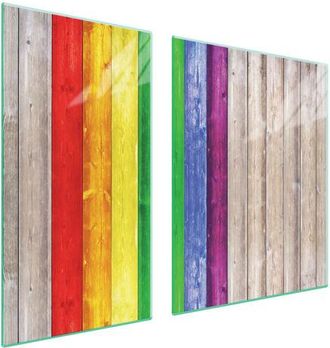 OEM Placa Protectora De Vidrio Para Estufa 90x52 Coloreada