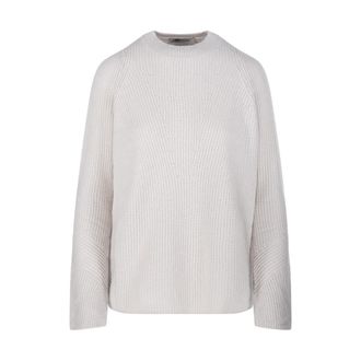 Max Mara Molveno Sweater - Dames - Ronde hals truien - Wit - L - Wol - Truien & Vesten