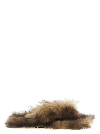 Dolce & Gabbana Brown Slip On Mules