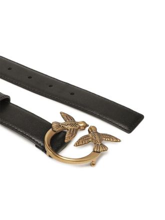 Pinko Womens Belt Black Lamb Leather Accessories