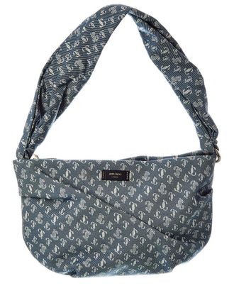Jimmy Choo London Bonny Denim Shoulder Bag