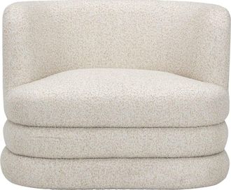 TOV Furniture Tov Furniture Astor Heavy Boucle Swivel Hotel Lounge Chair