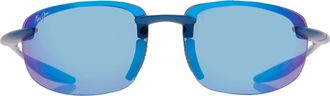 Maui Jim Hookipa Ultra Blue Hawaii Wrap Unisex Sunglasses B676-03 63