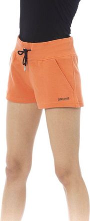 Just Cavalli Orange Cotton Womens Sweatshorts Clothing