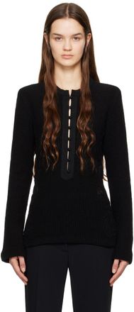 ジャケット Chloe Black wool blend blazer Wool-blend bouclé jacket in black - Chloe | Mytheresa