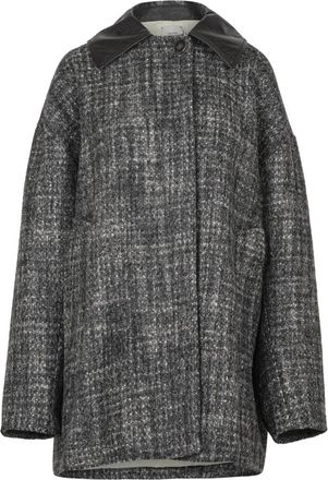 Alysi Dames, Mantels, Grijs, Maat: 2XS Wol